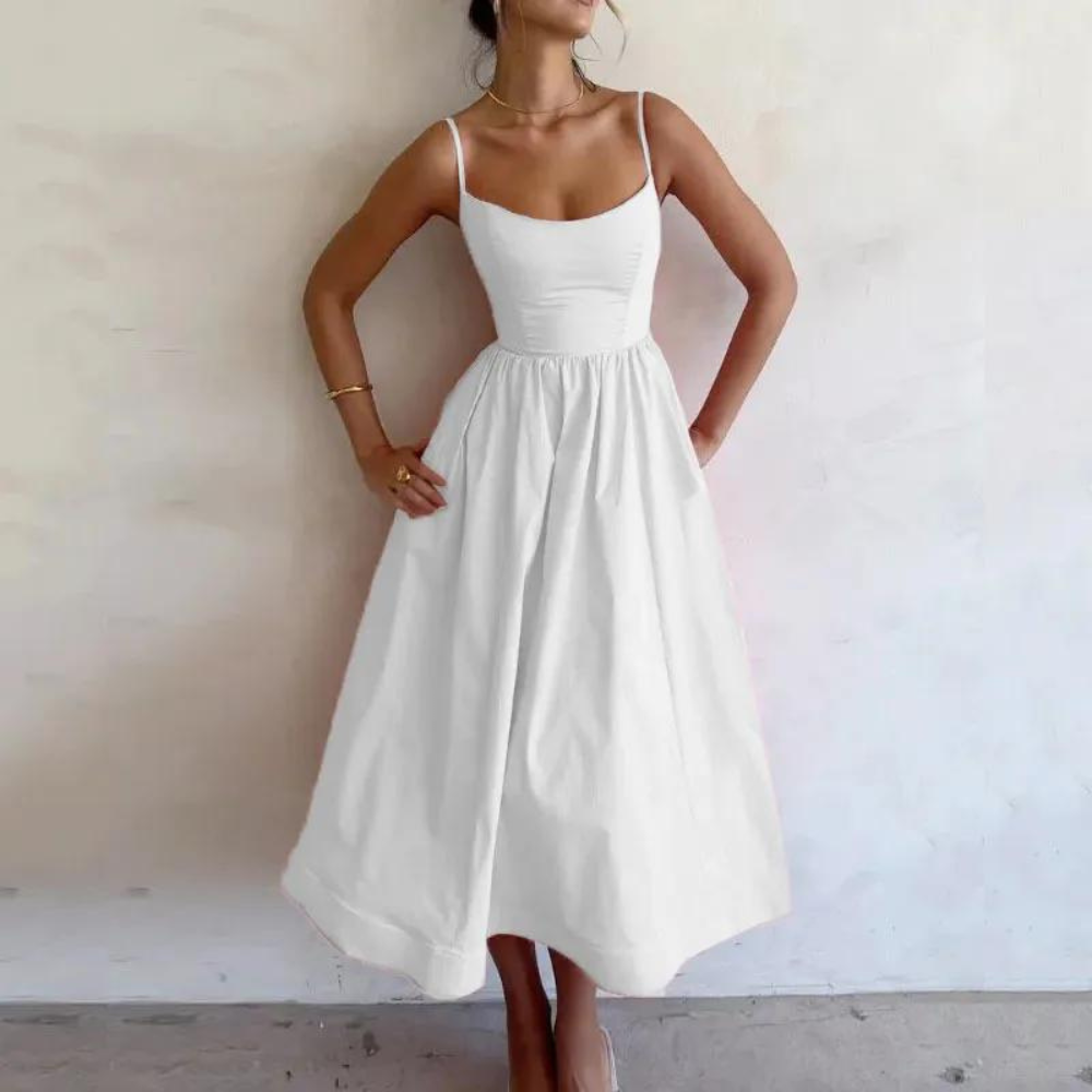 Vestito Midi Elegante | Cotone | Leggero e Raffinato