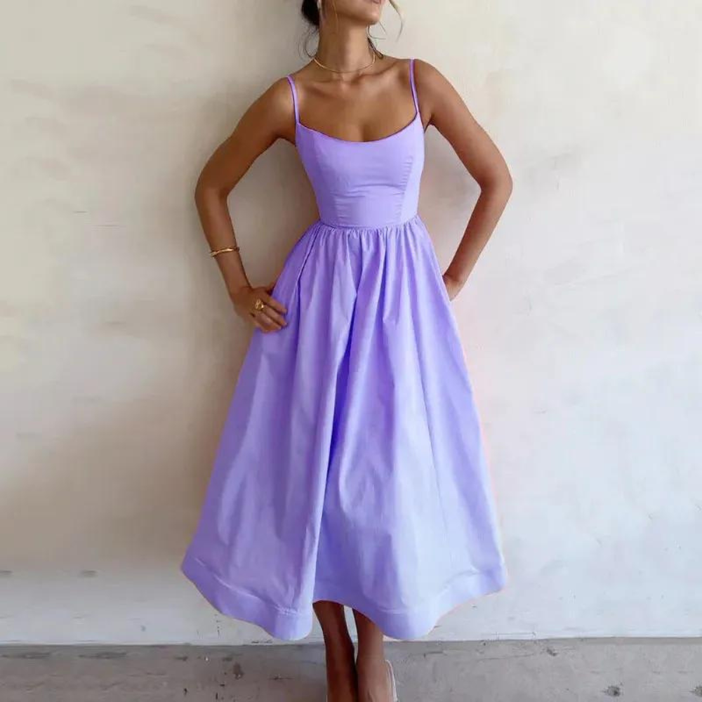 Vestito Midi Elegante | Cotone | Leggero e Raffinato