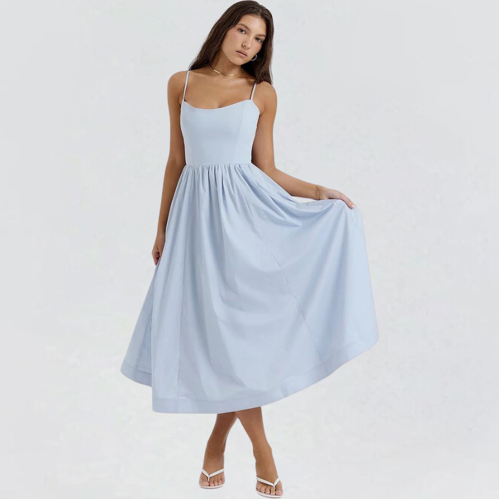 Vestito Midi Elegante | Cotone | Leggero e Raffinato