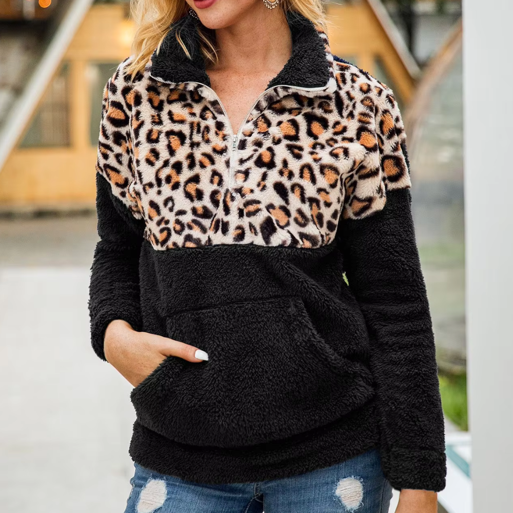Felpa Teddy | Stampa Leopardata | Calda & Trendy