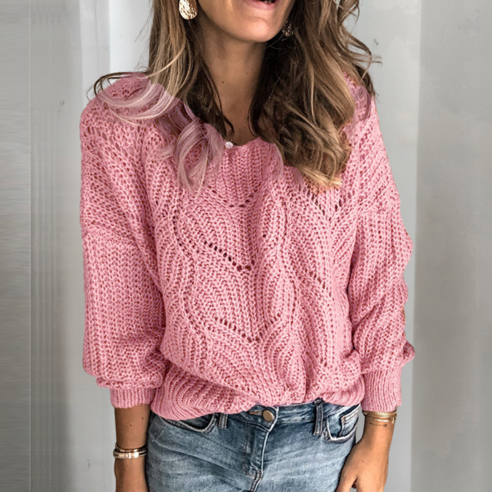 Maglione in Maglia Intrecciata | Morbido e Caldo | Stile Casual Chic
