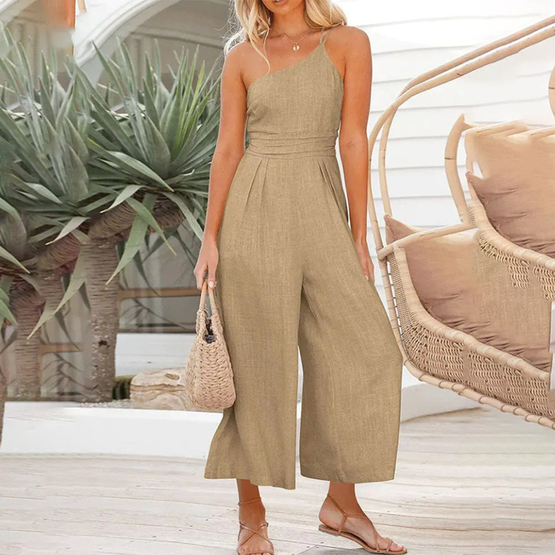 Jumpsuit Senza Maniche | Pantaloni Larghi | Leggera e Chic