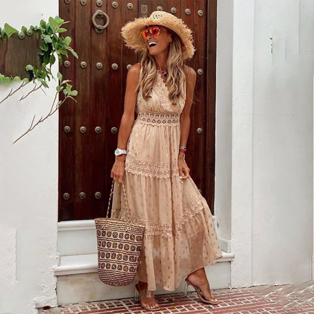 Abito Lungo Boho | Leggero & Romantico | Perfetto per l’Estate e le Vacanze