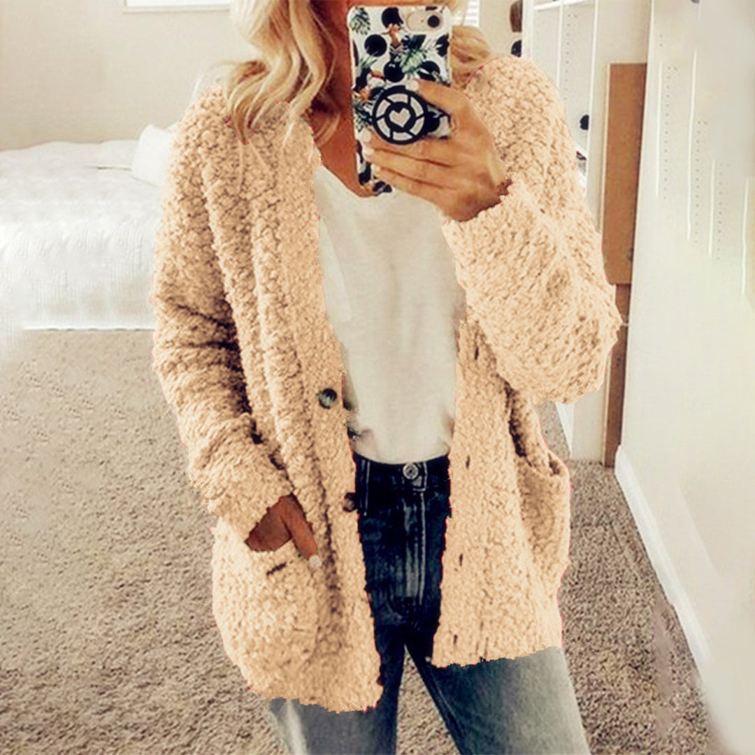 Cardigan Morbido Peluche | Misto Poliestere | Caldo e Confortevole