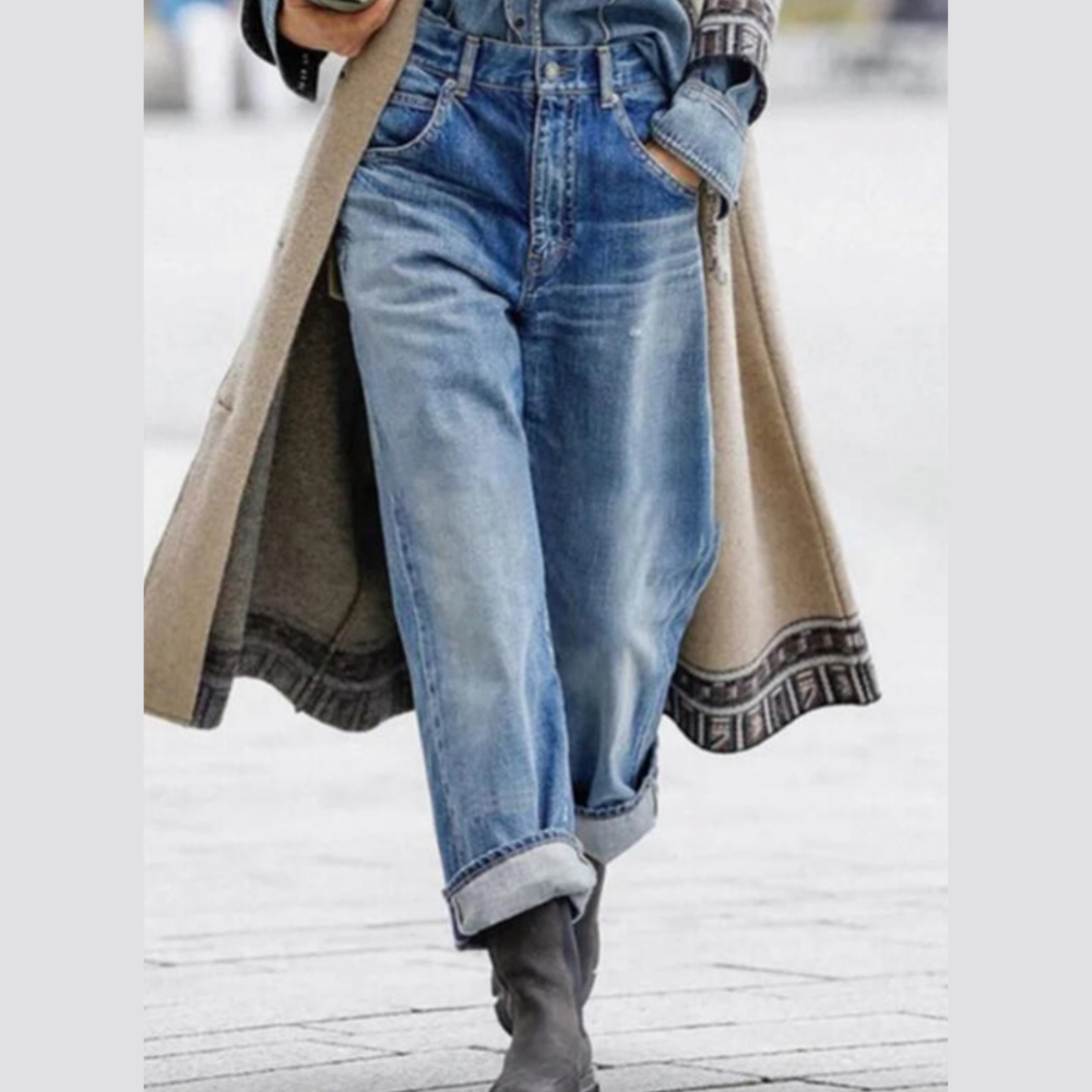 Jeans Boyfriend Donna | Denim Blu Vintage | Comodi e di Tendenza