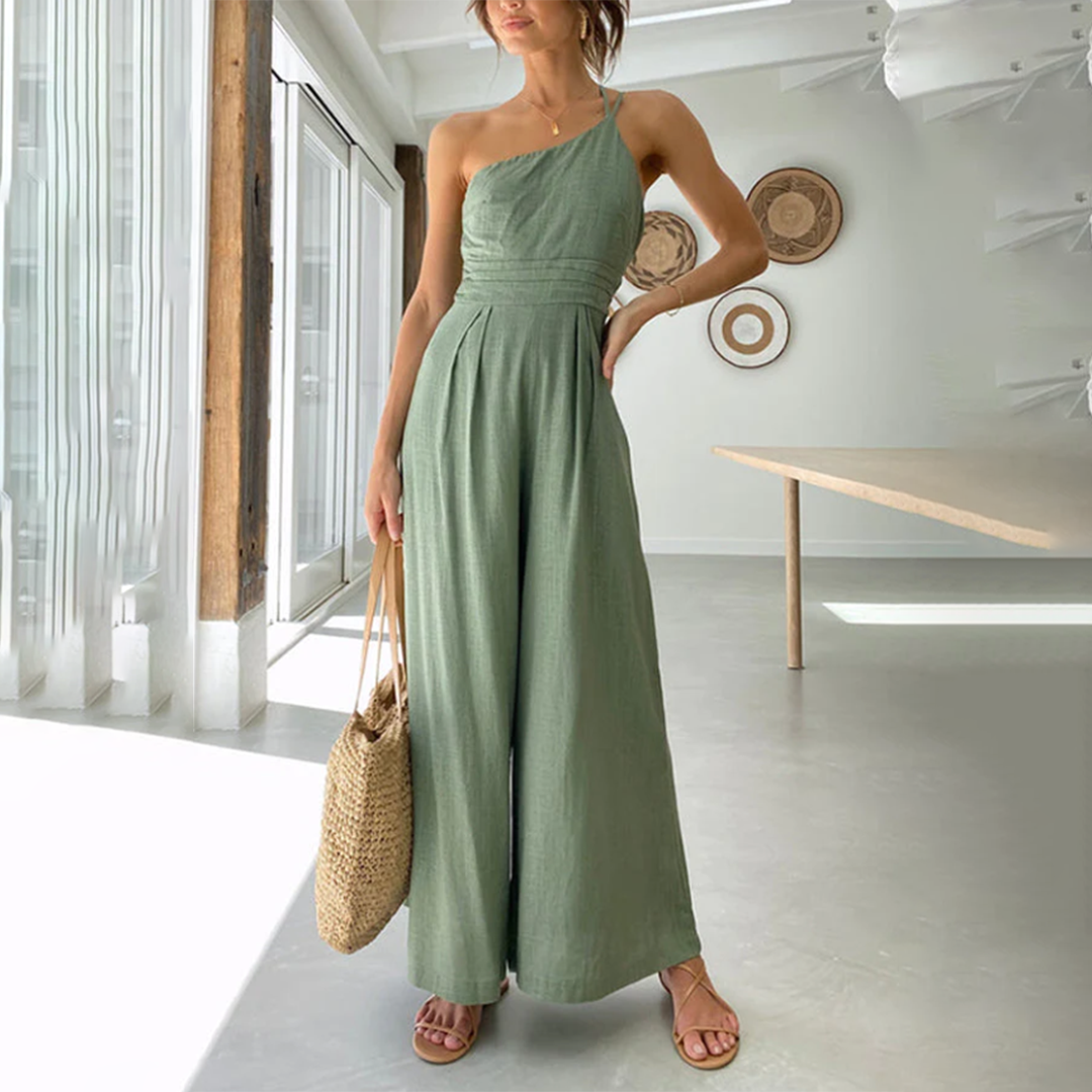 Jumpsuit Senza Maniche | Pantaloni Larghi | Leggera e Chic