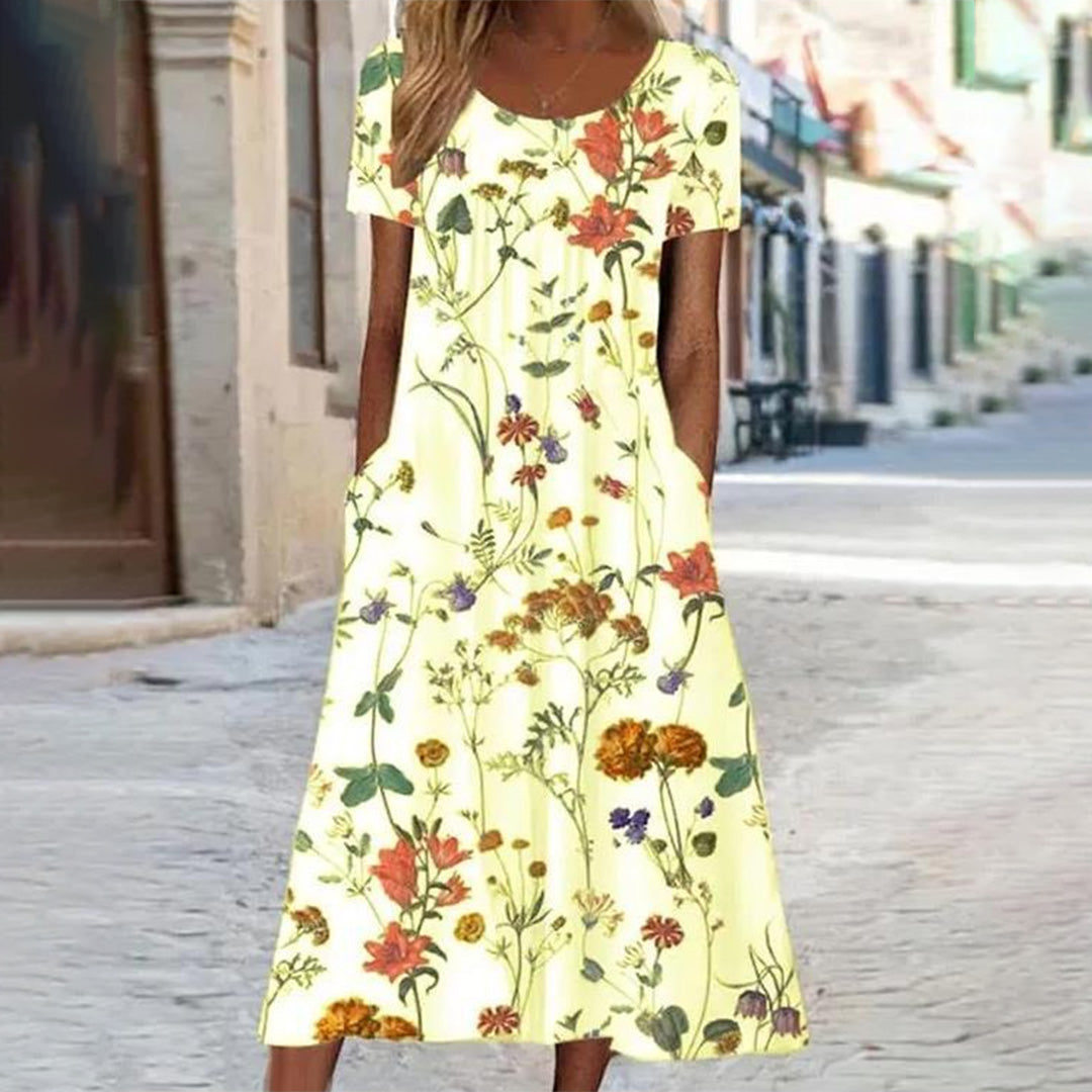 Abito Lungo Floreale | Romantico | Fresco & Femminile