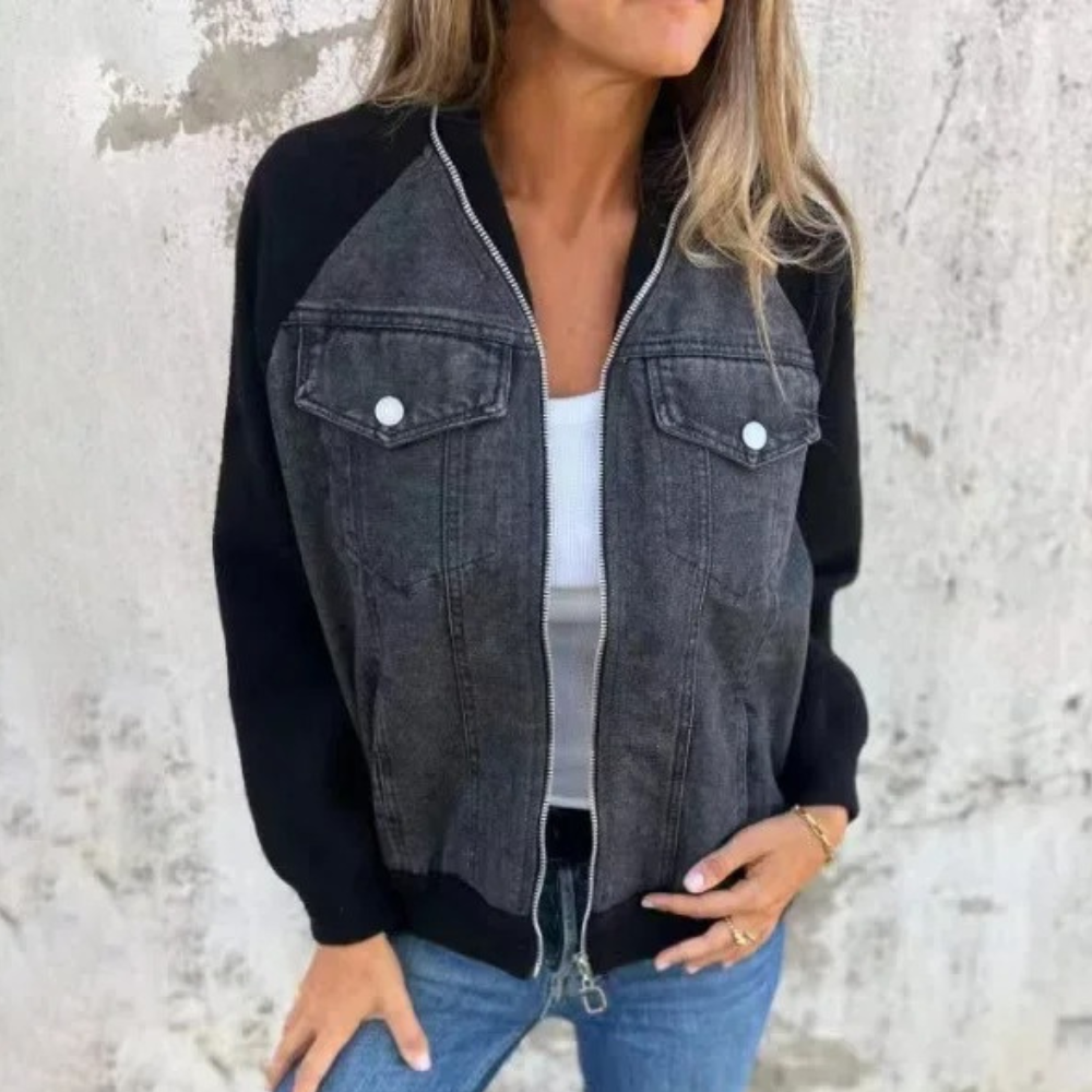 Giacca Donna Casual | Denim & Maglia | Stile Trendy e Versatile