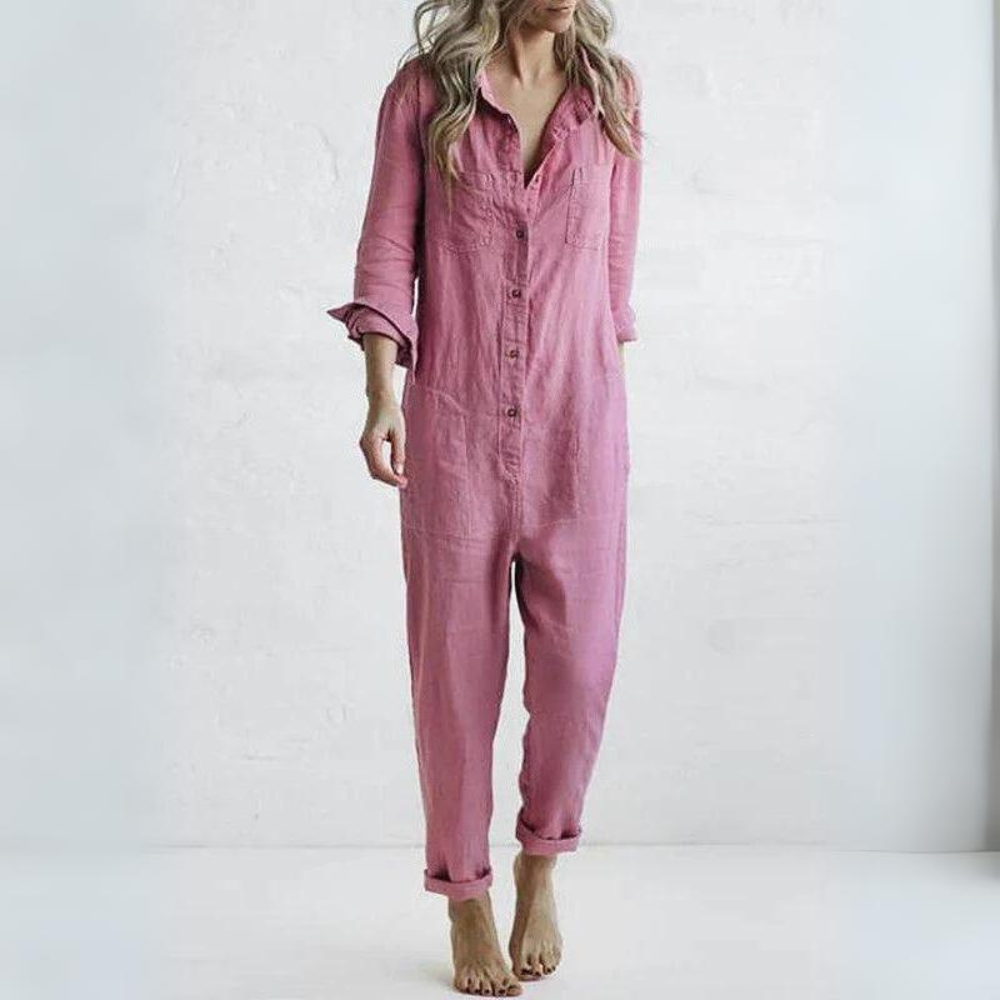 Tuta Lunga in Lino | Jumpsuit Donna | Comoda e Naturale