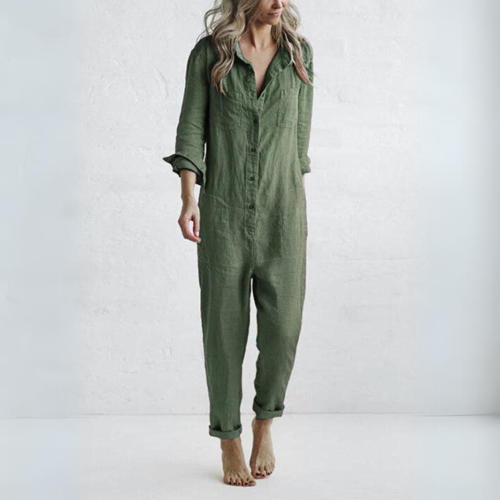 Tuta Lunga in Lino | Jumpsuit Donna | Comoda e Naturale