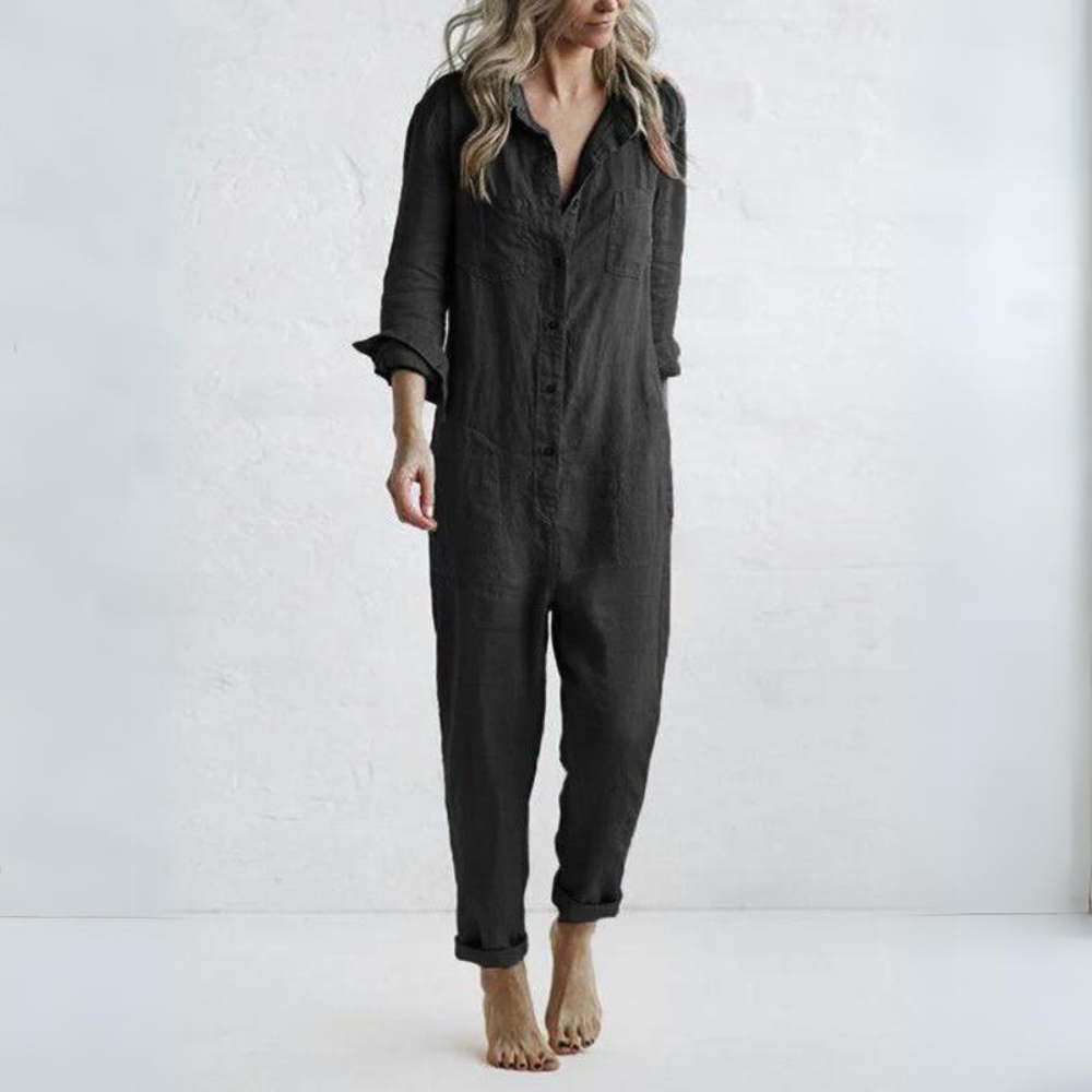 Tuta Lunga in Lino | Jumpsuit Donna | Comoda e Naturale