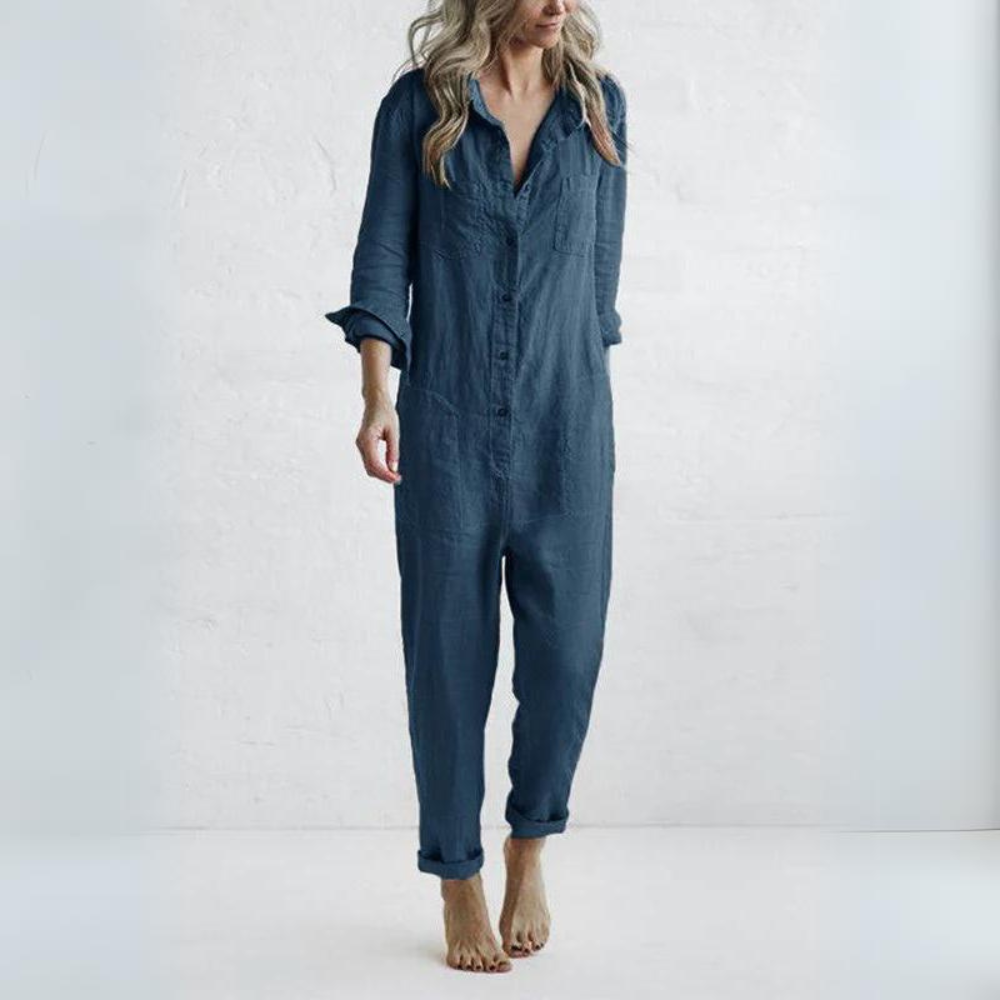 Tuta Lunga in Lino | Jumpsuit Donna | Comoda e Naturale