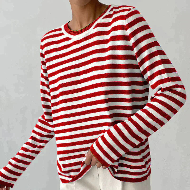 Maglia a righe in cotone