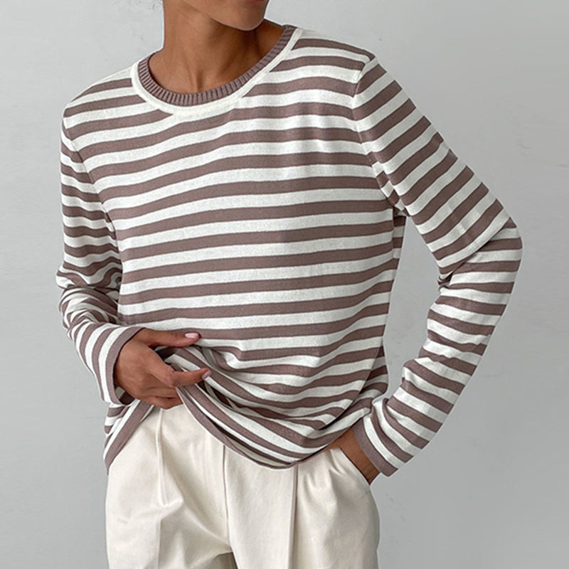 Maglia a righe in cotone