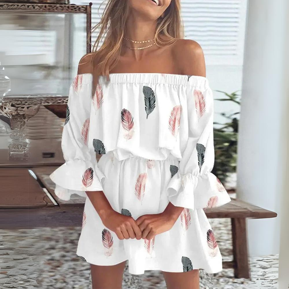 Abito Estivo con Stampa Floreale | Off Shoulder | Leggero e Romantico
