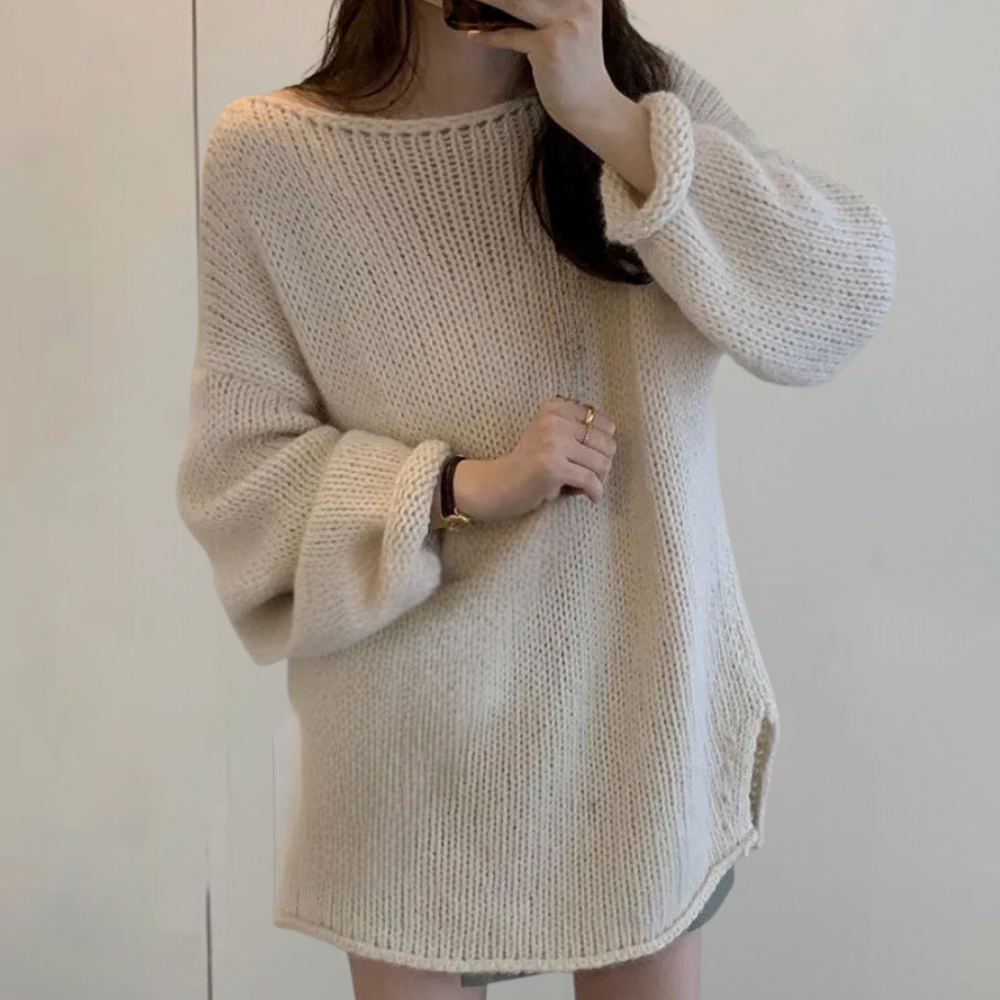 Maglione Oversize | Spacchi Laterali | Minimal & Confortevole