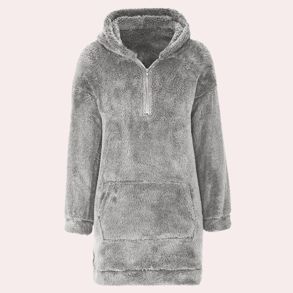 Felpa Oversize in Peluche | Con Cappuccio | Morbida e Accogliente