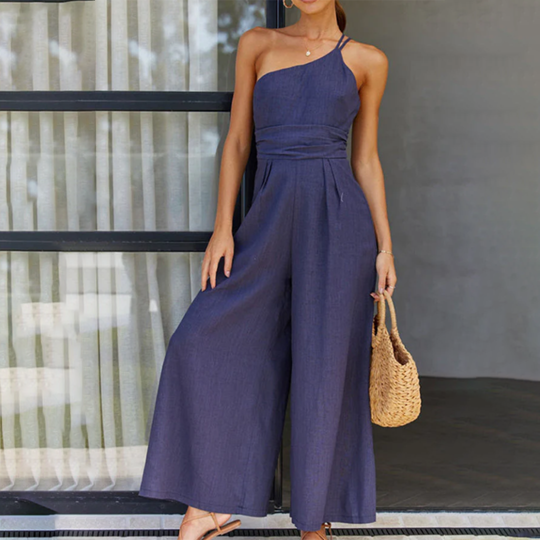 Jumpsuit Senza Maniche | Pantaloni Larghi | Leggera e Chic