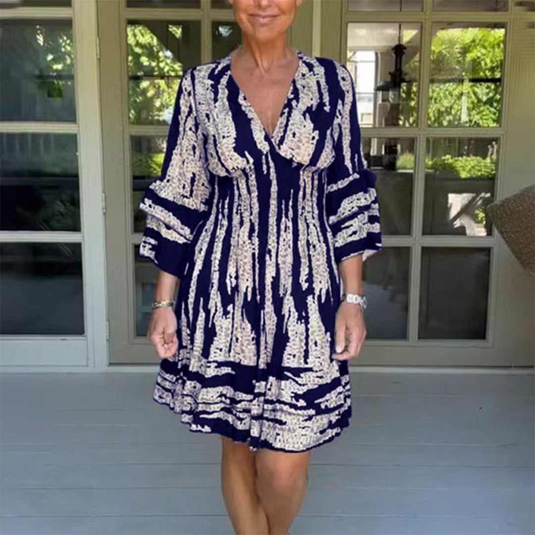 Mini Dress Boho | Stampa Astratta | Flowy & Chic