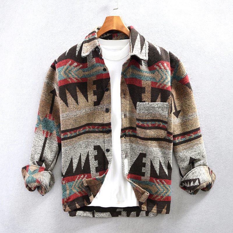 Camicia Etnica con Bottoni