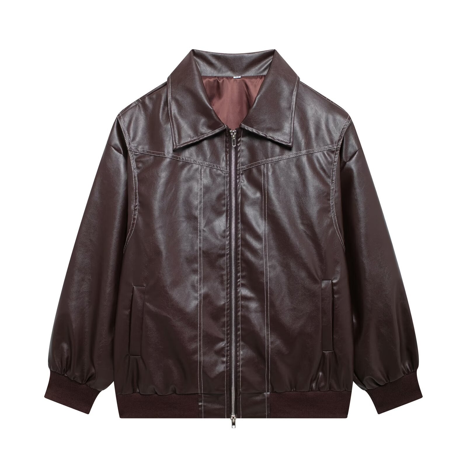 Giacca Bomber in Similpelle | Stile Urban | Comoda e Grintosa