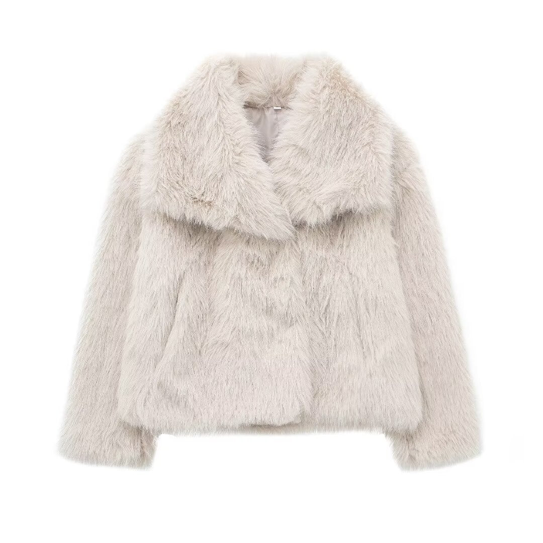 Giacca in Pelliccia Sintetica | Stile Lussuoso & Avvolgente | Perfetta per Look Glamour