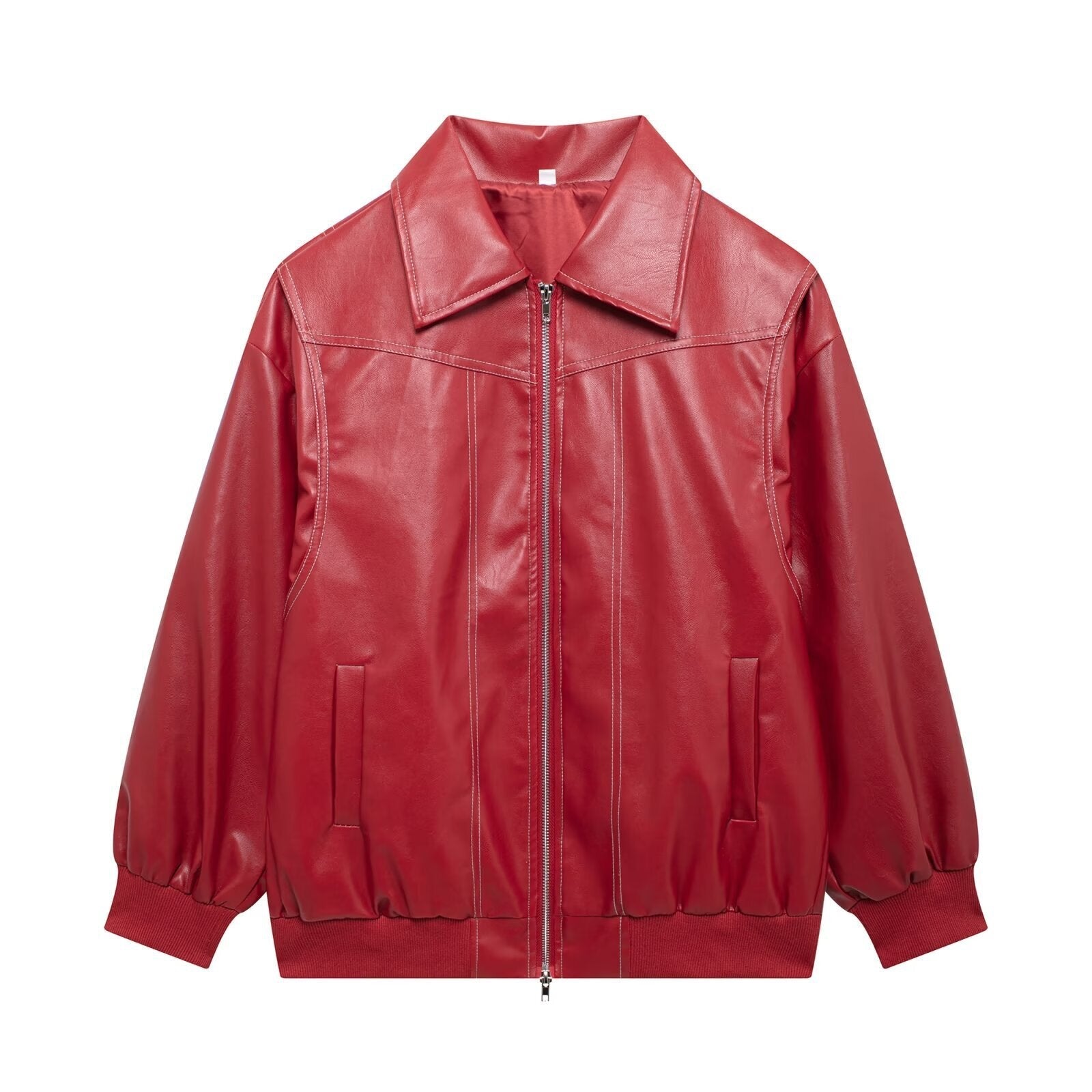 Giacca Bomber in Similpelle | Stile Urban | Comoda e Grintosa