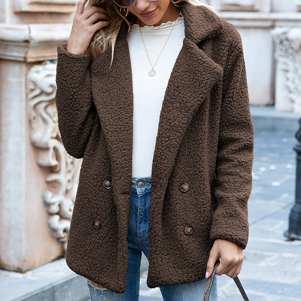 Cappotto Teddy Doppiopetto