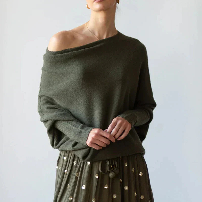 Maglione Spalla Scoperta | Stile Elegante | Morbido e Chic