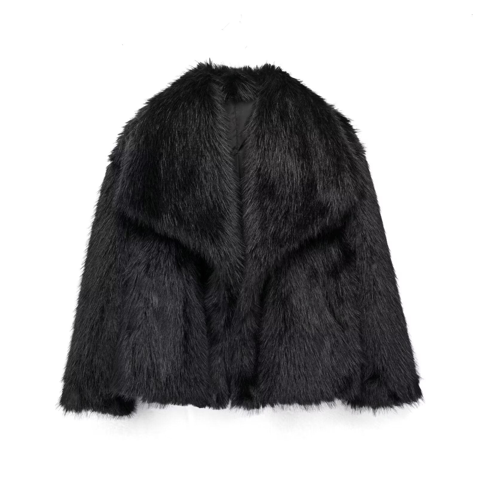 Giacca in Pelliccia Sintetica | Stile Lussuoso & Avvolgente | Perfetta per Look Glamour