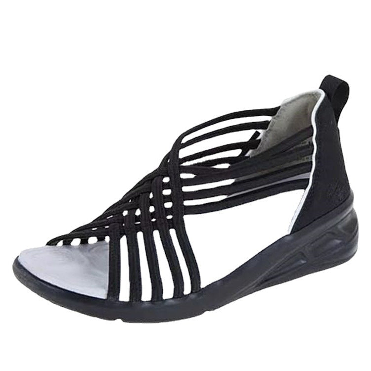 Sandali intrecciati elasticizzati