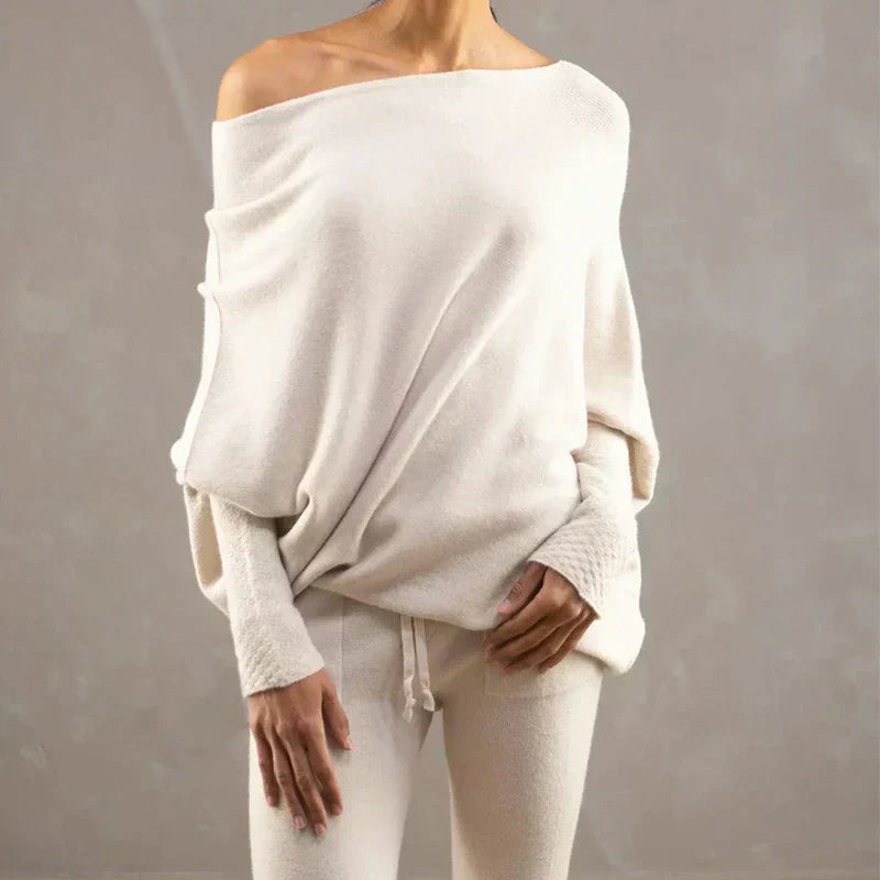 Maglione Spalla Scoperta | Stile Oversize | Elegante e Confortevole
