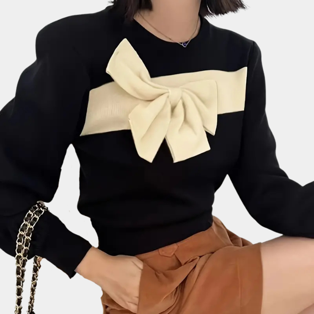 Maglione con Fiocco | Maniche Lunghe | Stile Romantico
