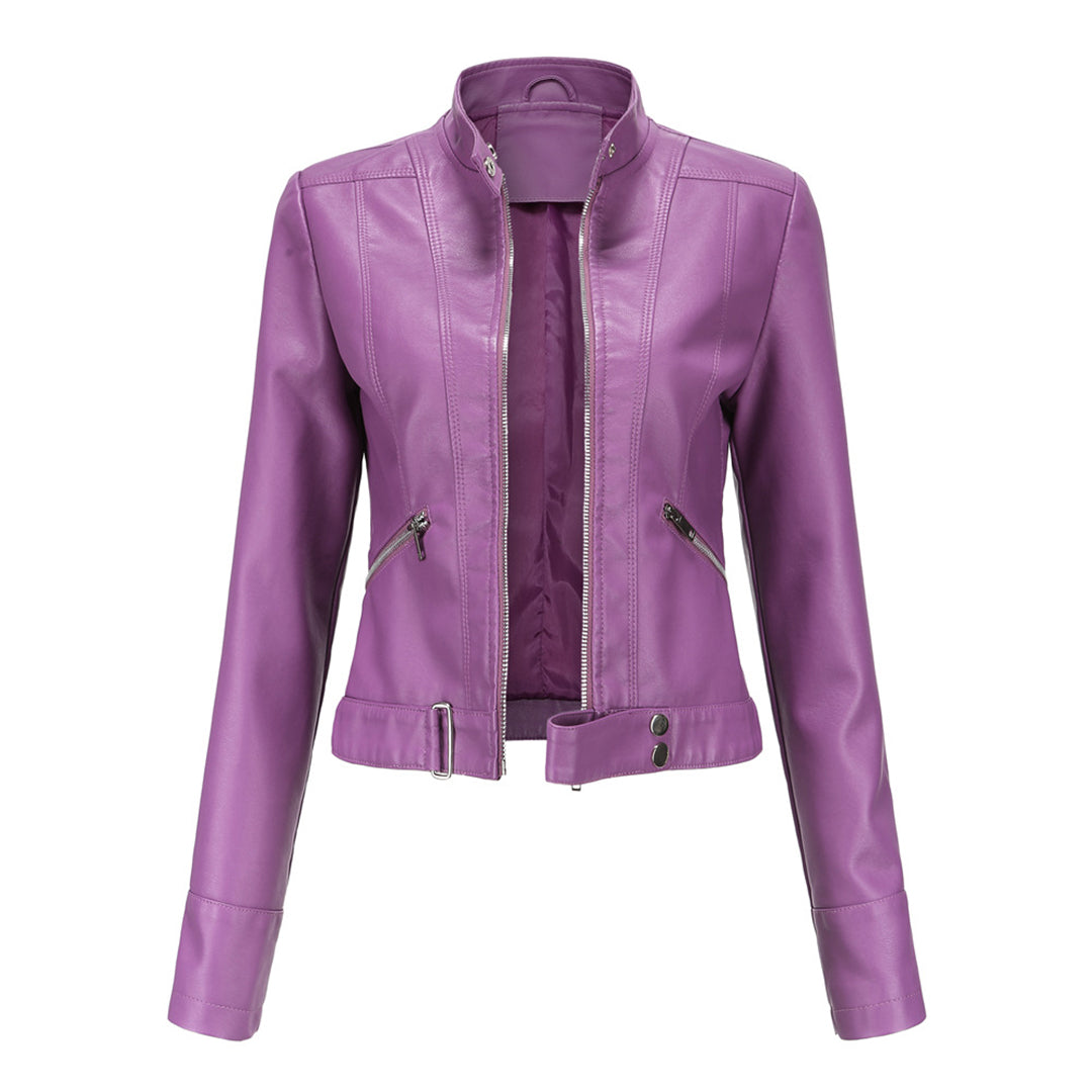 Giacca in Ecopelle | Rock & Chic | Slim Fit