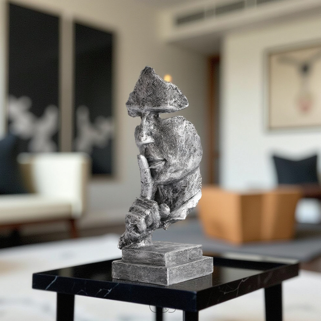 Scultura Decorativa Silenzio Moderna