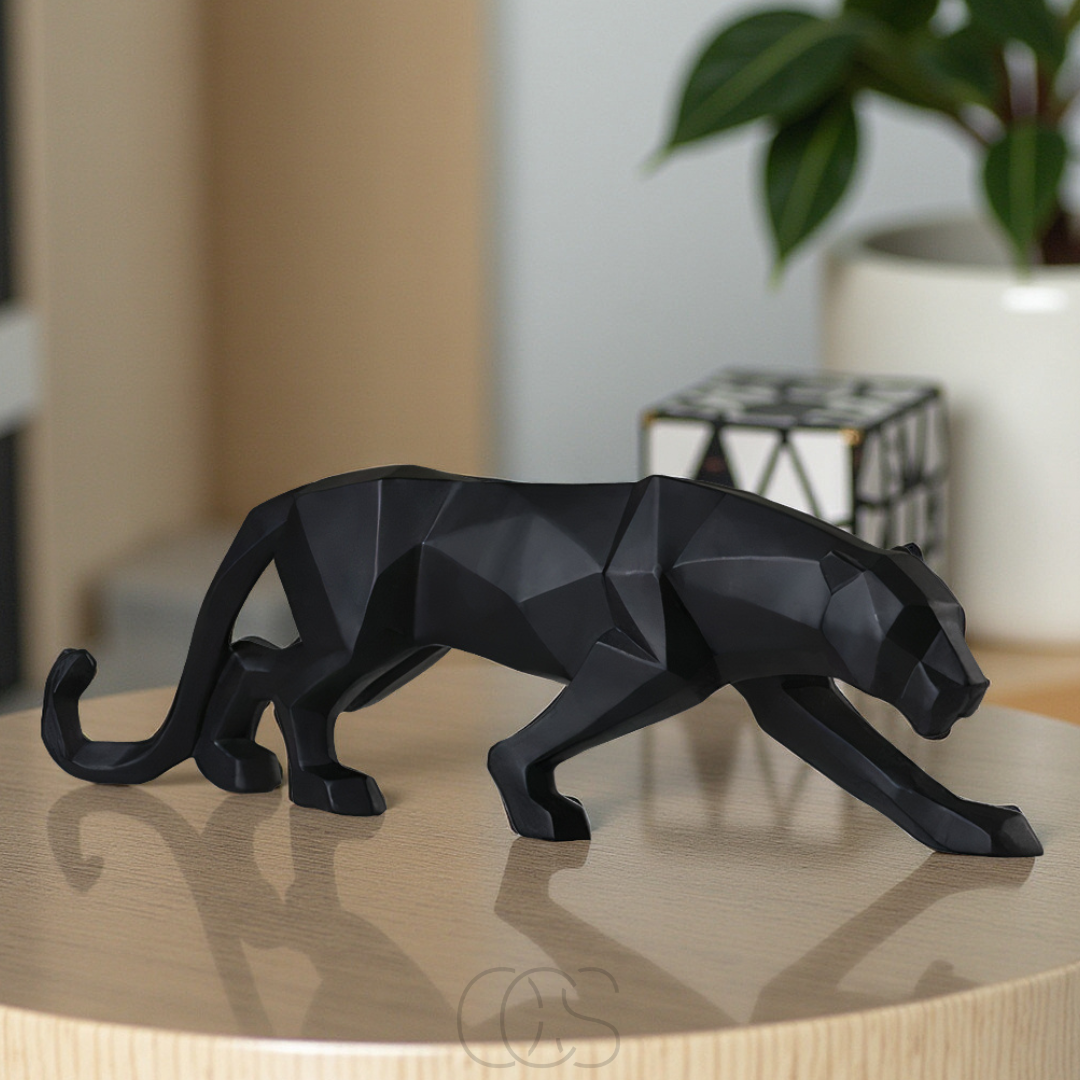Scultura Pantera Geometrica