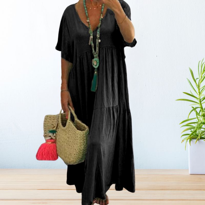 Abito Lungo Boho in Lino
