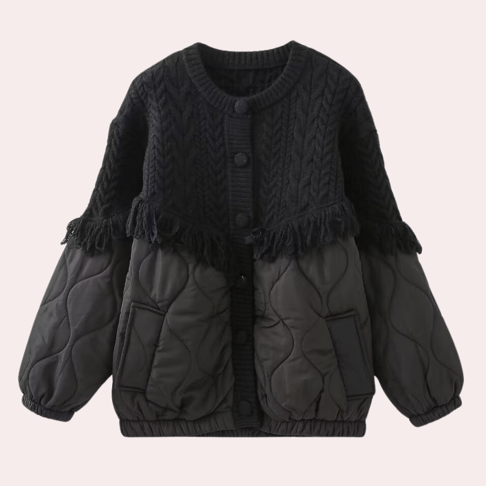 Giacca Ibrida | Maglia & Trapuntato | Calda & Sofisticata