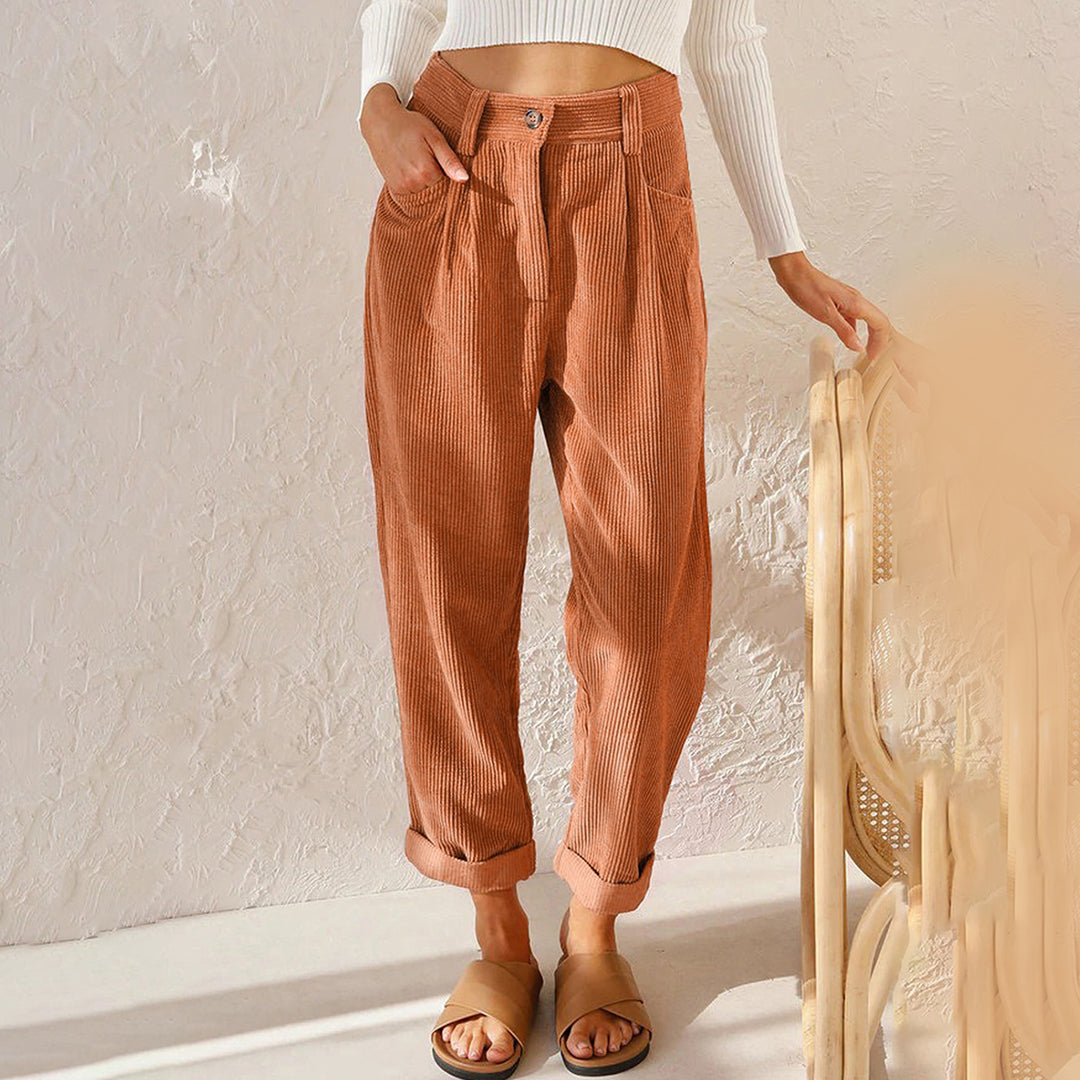 Pantaloni in Lino | Vita Alta | Stile Casual Chic