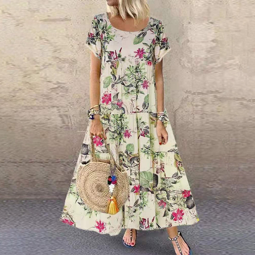 Abito Lungo Floreale | Stile Boho | Fresco e Leggero