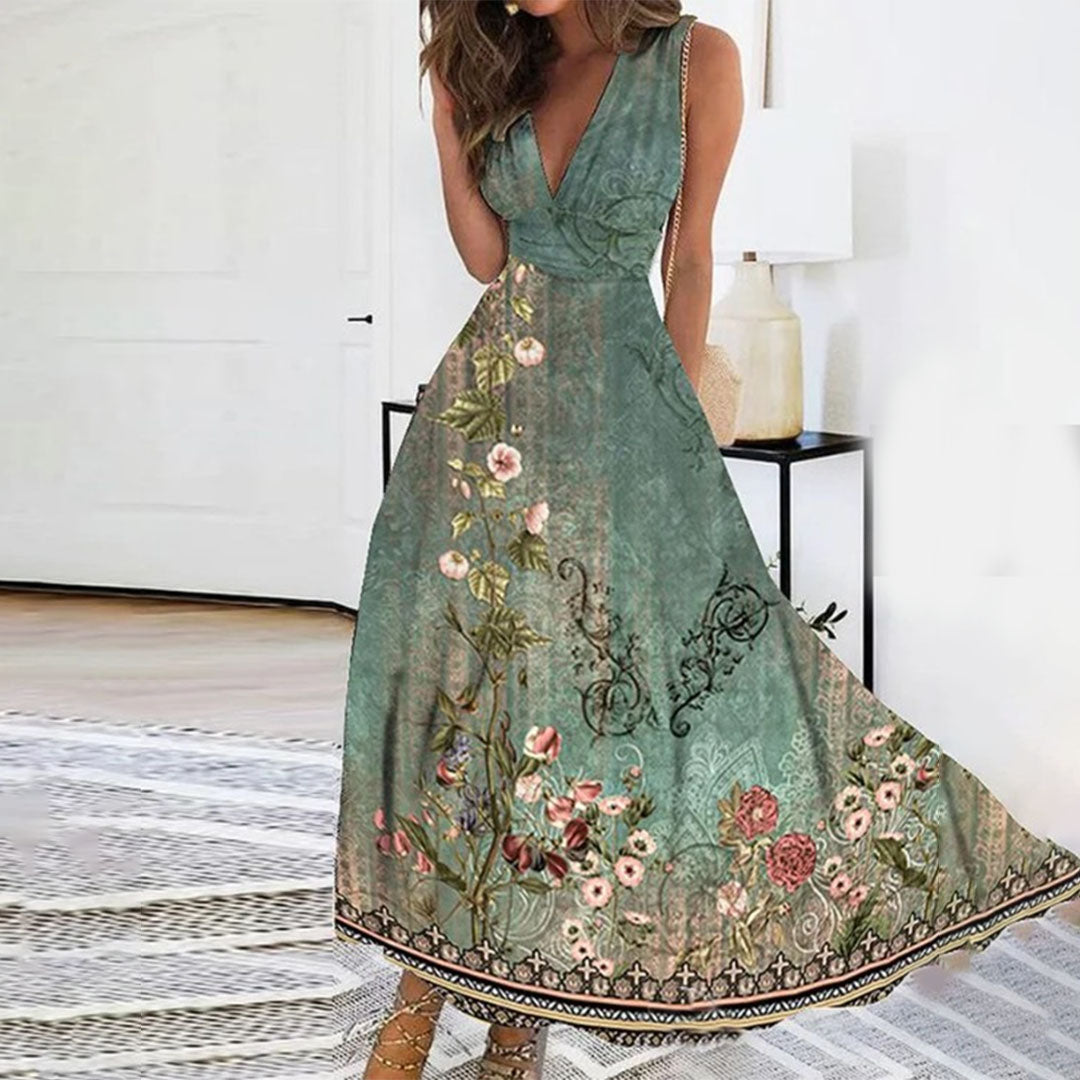 Maxi Abito Floreale | Elegante & Flowy | Stile Romantico