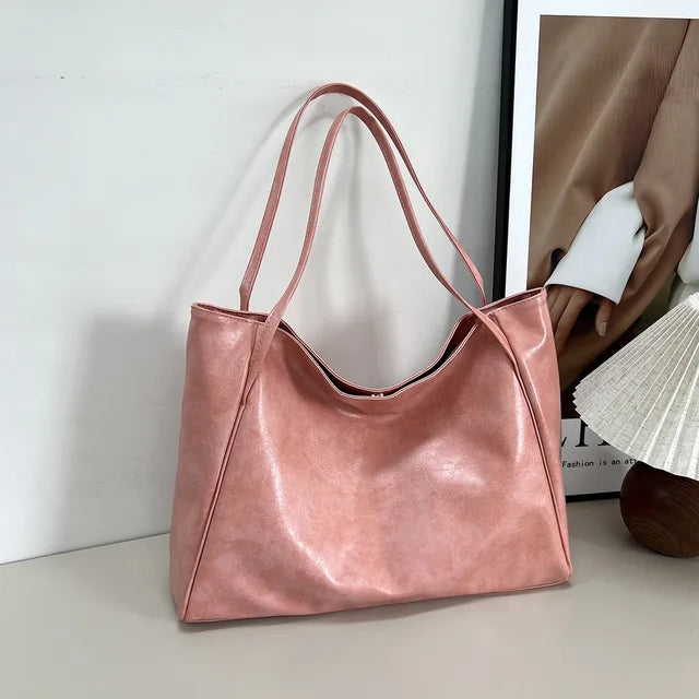 Borsa Shopper Ecopelle | Capiente e Minimal | Uso Quotidiano Elegante