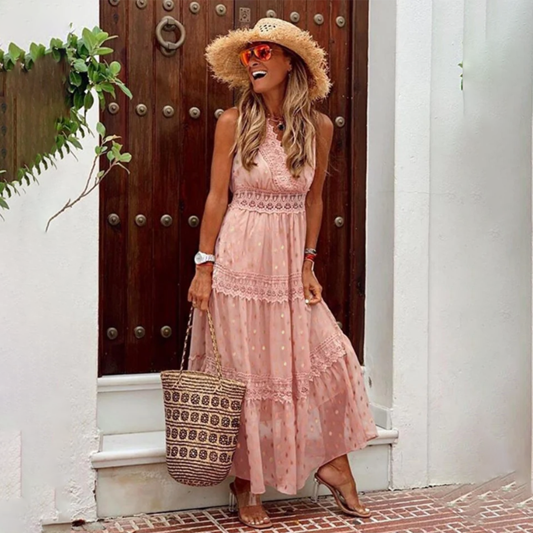 Abito Lungo Boho | Leggero & Romantico | Perfetto per l’Estate e le Vacanze