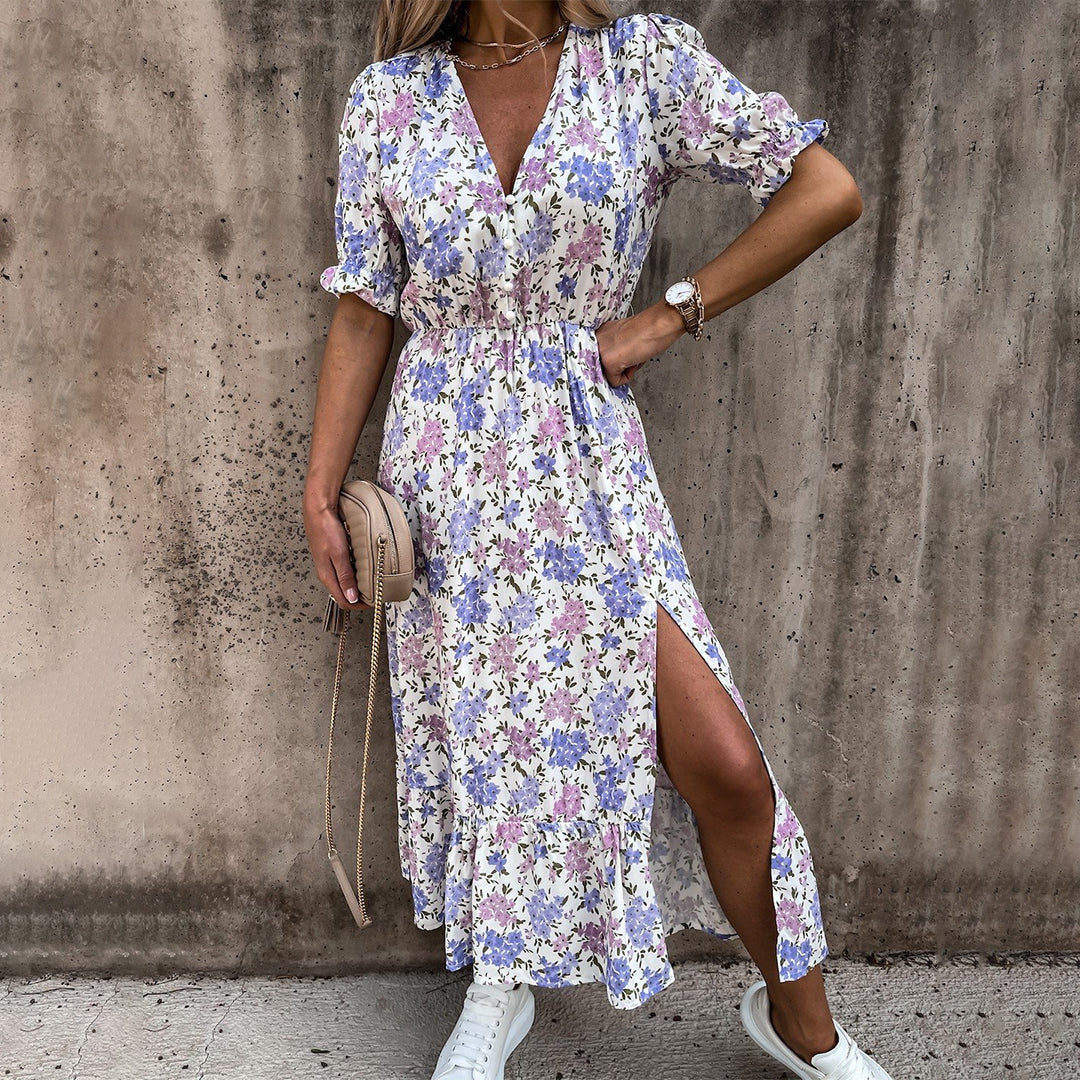 Abito Midi Floreale | Leggero e Fresco | Perfetto per l’Estate