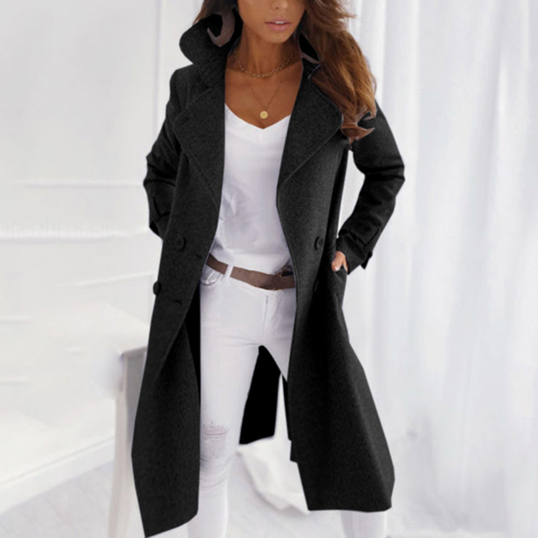 Cappotto Lungo in Ecopelle | Elegante e Raffinato | Stile Moderno e Versatile