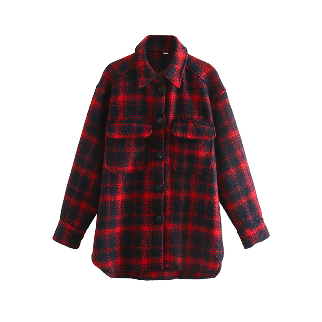 Camicia Oversize Donna | Flanella a Quadri | Morbida e Versatile