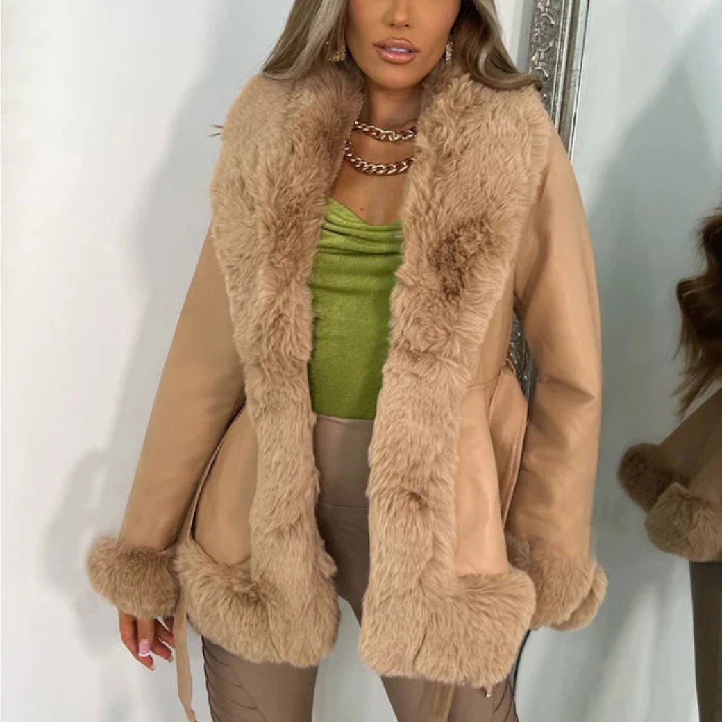 Cappotto in Shearling Sintetico | Elegante & Caldo | Stile Lussuoso