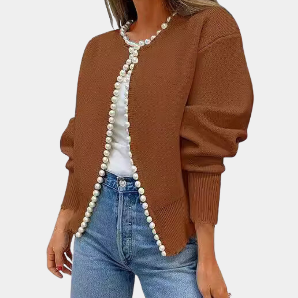 Cardigan con Bordo a Volant | Elegante e Versatile | Morbido e Chic