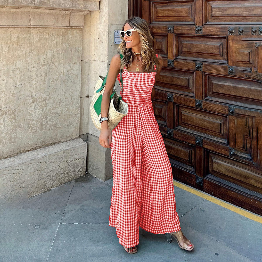 Tuta Estiva a Quadri | Leggera & Comoda | Stile Casual Chic