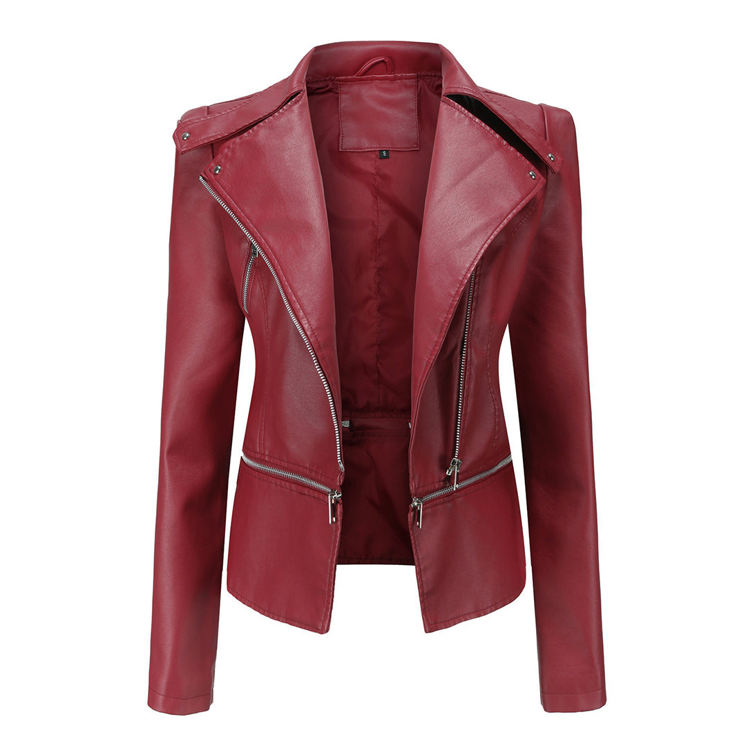 Giacca Biker in Ecopelle | Elegante | Stile Grintoso